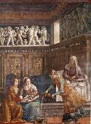 GHIRLANDAIO, Domenico Birth of Mary oil painting artist